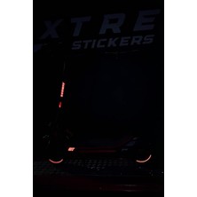 MSP Zt3 Pro Uyumlu Reflektif Sticker Seti (Sağ ve Sol) (Kırmızı)