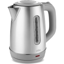MSP SK-8031 Su Isıtıcı Kettle – Paslanmaz Çelik, 1.8 L, Inox, Otomatik Kapanma (Açık Gri)