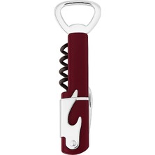 MSP Çelik Türbişonlu Şarap ve Şişe Açacağı – Ergonomik Kolu ve Dişli Mekanizmalı, Kolay Kullanım, (Bordo)