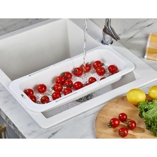 MSP Sürgülü Açılır Kapanır Pratik Süzgeç, Lavobo Süzgeçi, Salata Süzgeçi (Asorti)