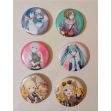 MSP Miku Pjsekai Project Sekai Colorful Stage Anime Buton Rozet 6 Adet 37MM