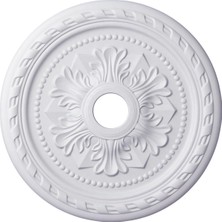 Ekena Millwork CM23PM 23 5/8-Inç Od x 3 5/8 Inç Id x 1 5/8 Inç P Palmetto Ceiling Madalyon