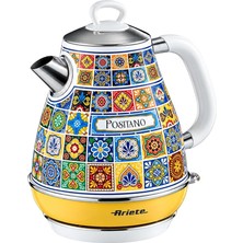MSP Positano Elektrikli Su Isıtıcı 1,7 Litre Kettle 2869/0P - Paslanmaz Çelik Gövde, Handmade Decoration, 2000 Watt, Otomatik Kapanma, 360° Kablosuz Taban