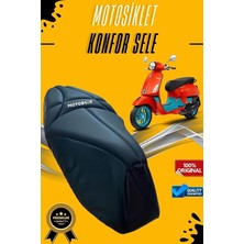 MSP Vespa Primavera ile Uyumlu Konfor Sele Visco Süngerli Sele Kılıfı (Yırtılmaya Dayanıklı)