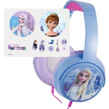 Kablolu Kulaklık Disney Frozen Karlar Ülkesi Anna Elsa Çocuk Kulaklığı Lisanslı DY-6513-FR2 11 Adet Sticker Ile Birlikte