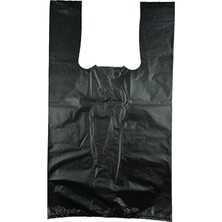 MSP Siyah Poşet Küçük Boy Hışır Atlet Poşet Market Manav Poşeti Çöp Poşeti 1 kg