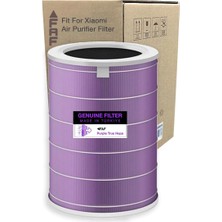 Fresh Air Filter Model 3h - Faf/purple True HEPA14 Filtre Xiaomi Mi Purifier 3h Model: Ac-M6-Sc Ile Uyumlu Özel Seri High Efficiency Filtre Mor Ölçü: Ø20XH29 cm Antibakteriyel Eko Serisi