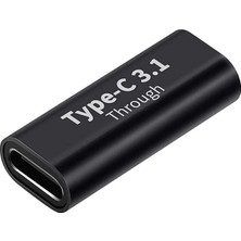 3352 Type C USB 3.1 Dişi Çevirici Dönüştürücü Adaptör Type C Dişi To Type C Disi 3.1 Yüksek Hızlı Veri Aktarım Desteği (10GBPS) Çift Yönlü Çalışma Alüminyum Alaşımlı Kaliteli Malzeme