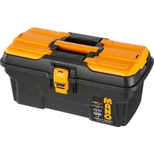 Mgp/16 Organizerli Plastik Kilitli Takım Çantası/grip Serisi, Polipropilen, Siyah/sarı, 16 ’’