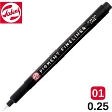 Pigment Fineliner Teknik Çizim Kalemi, Siyah, 0.25MM