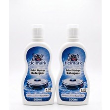 Süpürge Deterjanı, Konsantre, Üstün Beyaz Sabun Kokusu, 2X500ML, 100 Kullanım, Ahşap Laminant Parke Fayans Için