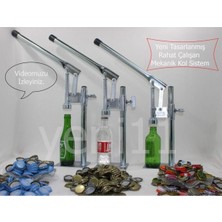 Soda Kapağı Kapatma Makinesi + 250 Kapak Ayarlanabilen Boy