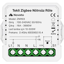 Tuya Mini Zigbee Nötrsüz Tek Çıkışlı Röle