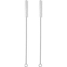 Içme Saman Temizleme Fırçası Uzun - Paslanmaz Çelik Içecek Pipetleri Için Kıl Temizleyici Cam Yıkama Için Ağır Hizmet Fırçaları Silikon Metal Pipetler Çaydanlık Bacalı Mini Mikro Şişe
