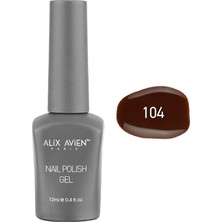 Avıen Kahverengi Kalıcı Oje 104-YOĞUN Renk Veren Jel Oje 12 Ml-Nail Uv Gel Polish 104
