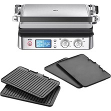 Merfi Store Multigrill 9 Cg 9043 Izgara ve Düz Plakalı Kontakt Izgara, Izgara Konumları: Kontak, Barbekü, F�