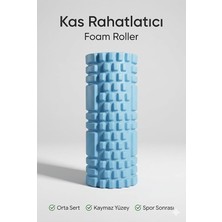 Roller Masaj Rulosu Orta Sert – Spor Sonrası Kas Gevşetici Yoga Pilates Fitness Masaj Köpüğü