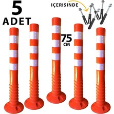 Delinatör Park Düzenleyici Yol Trafik Dubası 75 cm (5 Adet), DELINATOR001