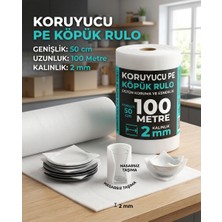 Dalpak Ambalaj 50 cm x 100 Metre (2 Mm) Koruyucu Pe Köpük Rulo - Ambalaj ve Taşınma Köpüğü