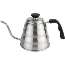 Barista Kahve Gooseneck Kettle - Çelik Kahve Demleme Dripper Kettle - Indüksiyonlu - Paslanmaz Çelik - 1200 ml