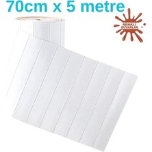 Lambiri Tahta Model 70X500CM Kendinden Yapışkanlı Duvar Kağıdı Esnek Köpük Panel NW43 70X500CM