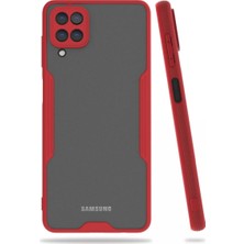 Metemix Newface  Galaxy A22 Kılıf Platin Silikon - Kırmızı