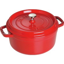 B La Cocotte Döküm Tencere Yuvarlak 24 cm Kırmızı Renkli