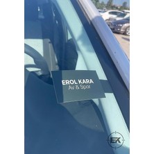 Ön Cam Kartvizitlik Numaralık Hgs Garaj Etiketi Tutucu Aparat Plastik (Yapışkansız Pratik Montaj)