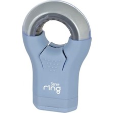 Ring Silgili Kalemtras Gok Mavi Tekli