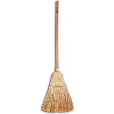 Saplı Çalı Çırpı Çavdar Süpürge - Bahçe Süpürgesi - Çöpçü Bahçe Süpürgesi - 150 Cm.
