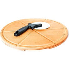 Ahşap Pizza Kesim Sunum Tahtası 32CM