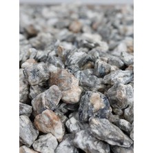 Natural Dekoratif Çakıl Taşı, Gnays Dolomit, Gri-Sarı Damarlı, 1-2 Cm, 1 kg