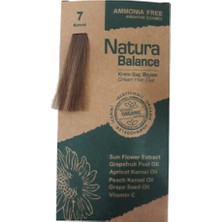 Natura Balance Kumral 7 Krem Saç Boyası 60 ML Amonyaklı Formül ile Canlı Renkler Sunar