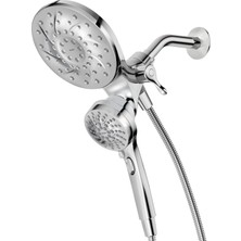 Merfi Store Engage Magnetix Krom 2.5 Gpm Elde Taşınabilir/yağmur Duş Başlığı Manyetik Yerleştirme Sistemine Sahip 2'si 1 Arada Kombo, Çıkarılabilir El Spreyli Yağmur Duş Başlığı, 26009