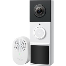 Merfi Store D210, 2k 3mp, Pille Çalışır, Iki Yönlü Konuşma, IP64, Bulut/yerel Depolama, Alexa ve Google Home ile Çalışır, Kolay Kurulum, Tapo Akıllı Görüntülü Renkli Gece Görüş Destekli Kapı Zili