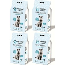 Magicsand Kalın Taneli Kedi Kumu 10 lt  4 Adet Marsilya Kokulu Topaklaşan Özellikli