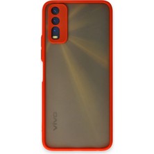 Metemix Newface Vivo Y11S Kılıf Montreal Silikon Kapak - Kırmızı