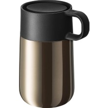 Impulse Travel Mug Termos Bardak, 300 Ml, Paslanmaz Çelik, Otomatik Kapaklı, 360° Içim Özellikli, Seyahat Kahve Bardağı, Içecekleri 6 Saat Sıcak ve 12 Saat Soğuk Tutar, Kahverengi