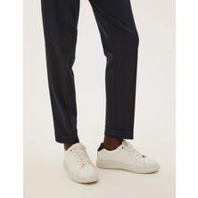 Marks & Spencer Tapered Fit Belt Detail Trousers