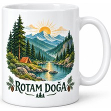 TKÇ Rotam Doğa Dağ Orman ve Kamp Tasarımlı Porselen Kupa - Model 264