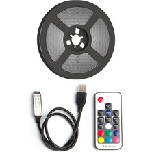 Merfi Store Tv Arkası Animasyonlu Rgb Şerit LED Seti Kumandalı 3 Metre - Cata - 5V USB Girişli