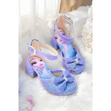 NeSe Shoes Kız Çocuk Prenses Topuklu Ayakkabı — Mor