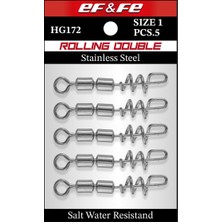 ef&fe Effe Fırdöndü Rolling Swivel Double
