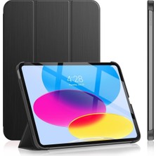 iPad 11.nesil A16 11INÇ/10.NESIL Uyumlu 10,9 Inç Kılıf - Uyku Modlu ve Darbeye Dayanıklı Kaplama (Mat Siyah, iPad 11.nesil A16 11INÇ/10.NESIL 10.9 Inç)