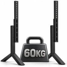 Dark 50"-86" Ayarlanabilir Masaüstü TV Standı - 60kg Taşıma Kapasitesi, 2 Kademe Yükseklik, Ayarlanabilir Eğimli (DK-AC-VT12)