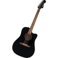 California Debut Redondo Dreadnought With Cutaway Akustik Gitar Ce, Ladin Üst, Siyah Pickguard, Siyah
