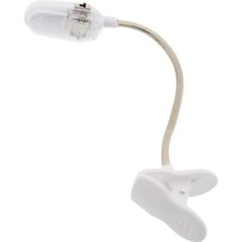 Merfi Store Mandallı LED Kitap Okuma Lambası – Esnek Yaylı Boyun, Pilli, Klipsli Tasarım – Kitap, Masa, Yatak Başı Için Okuma Işığı