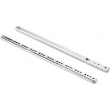 17MM Teleskobik Çekmece Rayı Gömme Bilyeli Ince Ray 40,6cm(2 Adet 1 Takım)