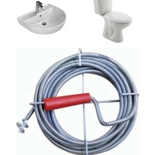 Gider Açma Aparatı 3 Metre Spirali Tıkanıklık Açma Makinesi Mutfak Banyo Drenaj Duş Tuvalet Kanalizasyon