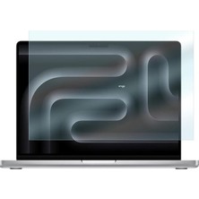 Apple Macbook Pro 14.2 Inç Ile Uyumlu Ekran Koruyucu Notebook, 9h Temperli Kırılmaz Esnek Nano Cam, Çizilmeye ve Darbeye Dayanıklı Laptop Koruma, Hd Şeffaf M4